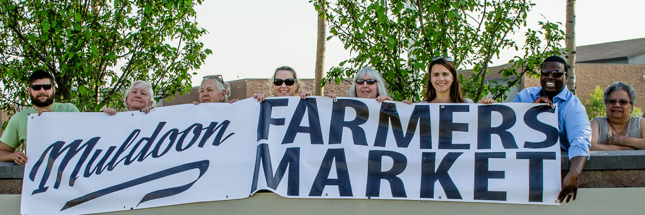 Northeast Anchorage Community volunteers at the Muldoon Farmers Market in Anchorage, Alaska